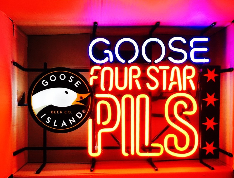 Goose Island Beer Four Star Pils Neon Sign
